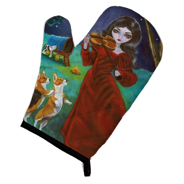 Carolines Treasures Fairy Moon Dance with Corgi Oven Mitt 7376OVMT